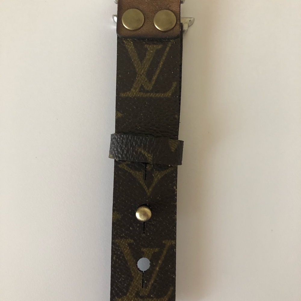 Upcycled LV Apple Smart watch band